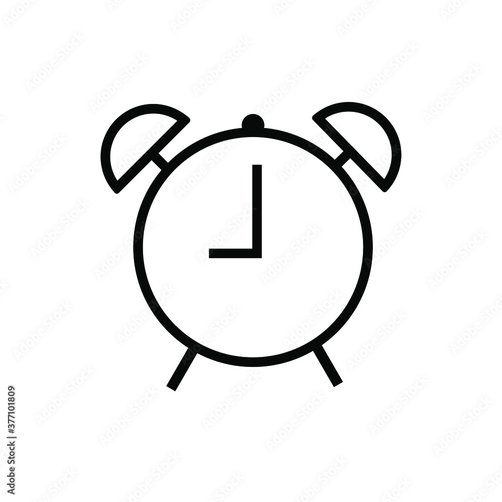 alarm clock icon on legs, vector illustration alarm clock icon on legs, vector illustration