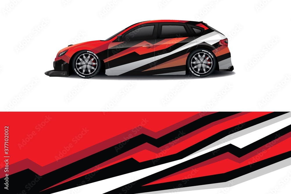 Sports car wrapping decal design Sports car wrapping decal design
