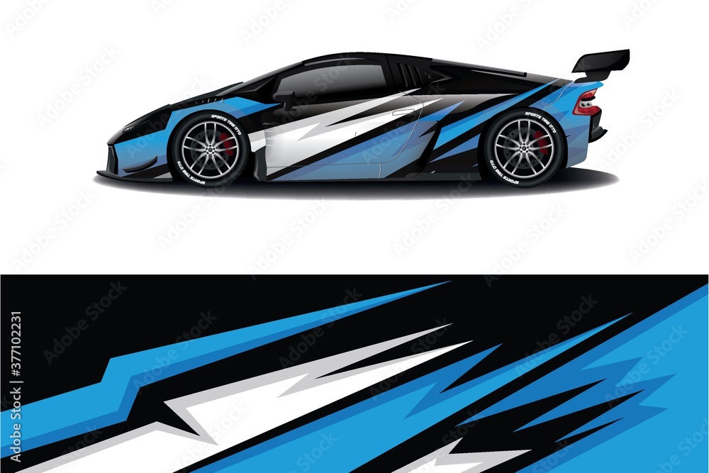 Sports car wrapping decal design Sports car wrapping decal design