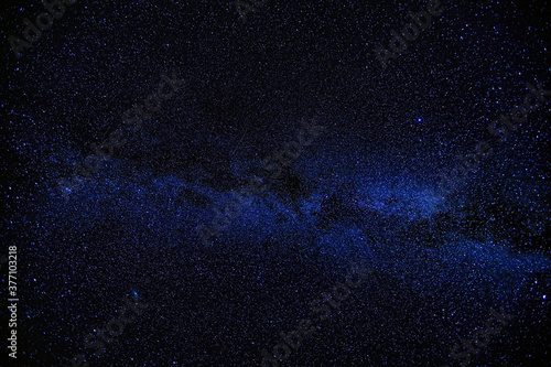 Winter starry sky, Uig, Skye, Scottish highlands photo