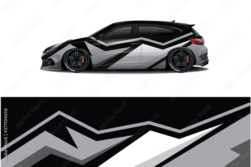 Sports car wrapping decal design Sports car wrapping decal design