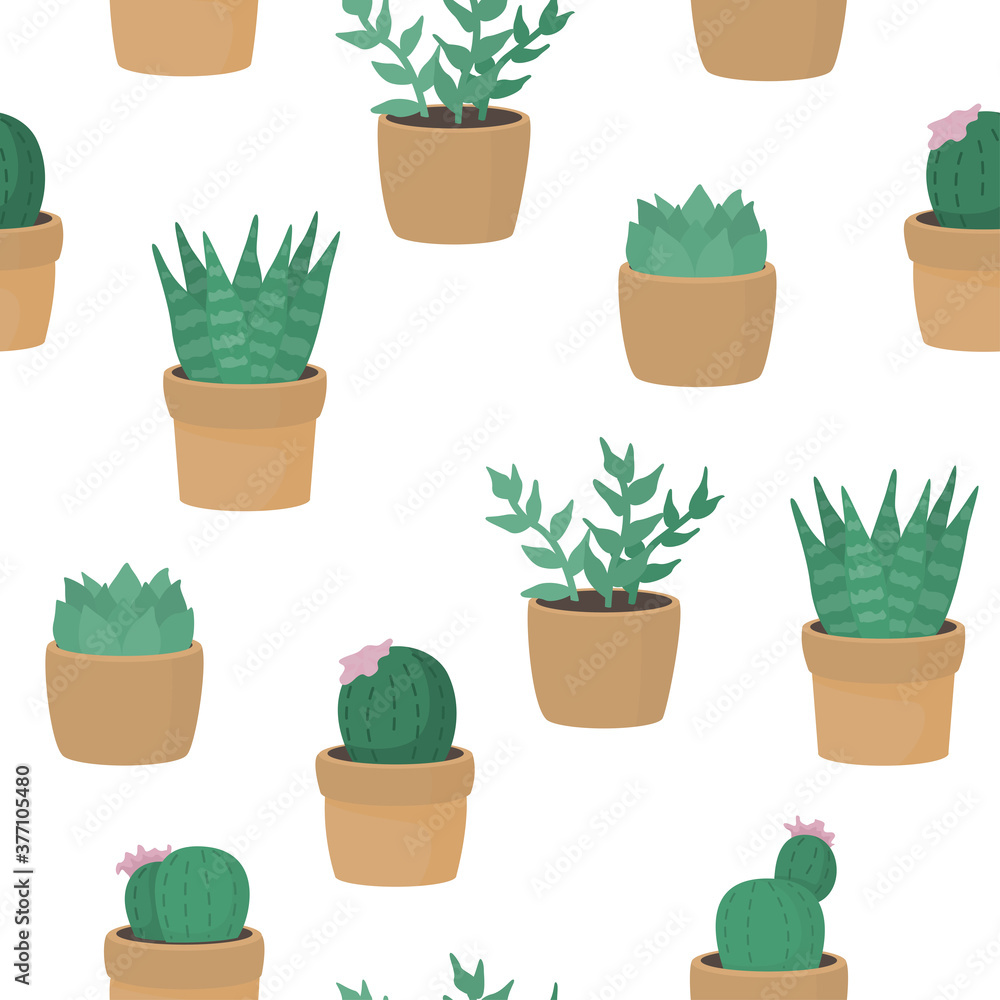 Cute beautiful pattern with cactuses. Seamless background with cactuses. Cute beautiful pattern with cactuses. Seamless background with cactuses.