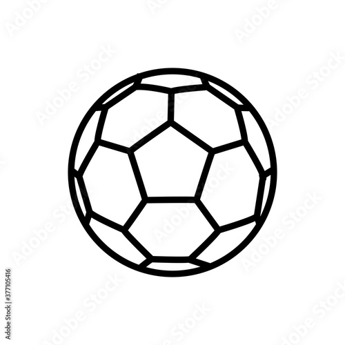football icon in sports line style for your web design