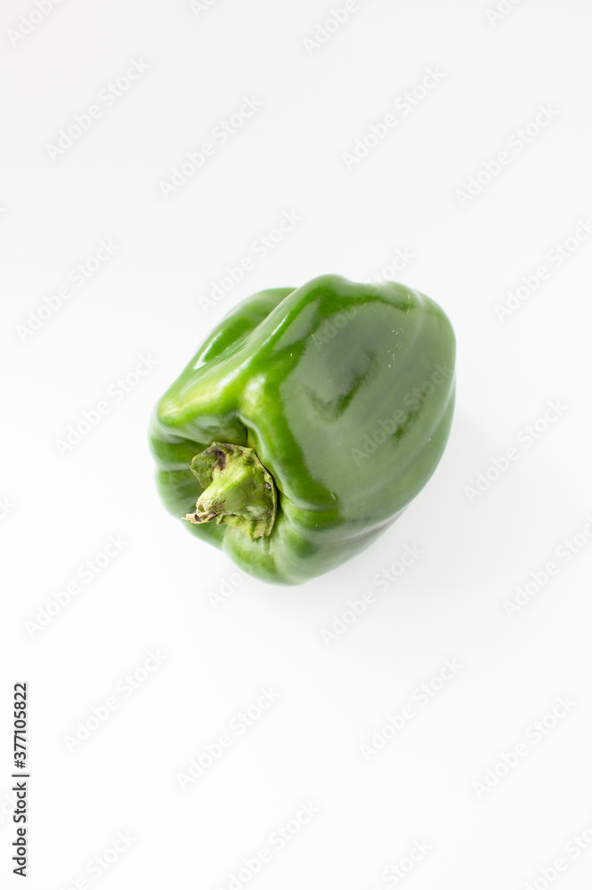 Green pepper isolated on white background Green pepper isolated on white background