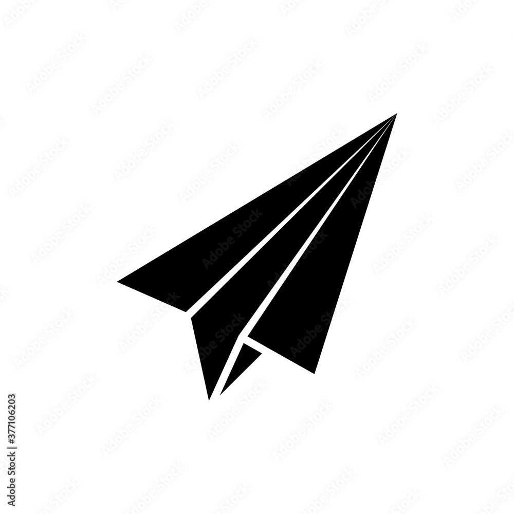 Message, paper, plane icon glyph style for your web design, logo, UI. illustration Message, paper, plane icon glyph style for your web design, logo, UI. illustration