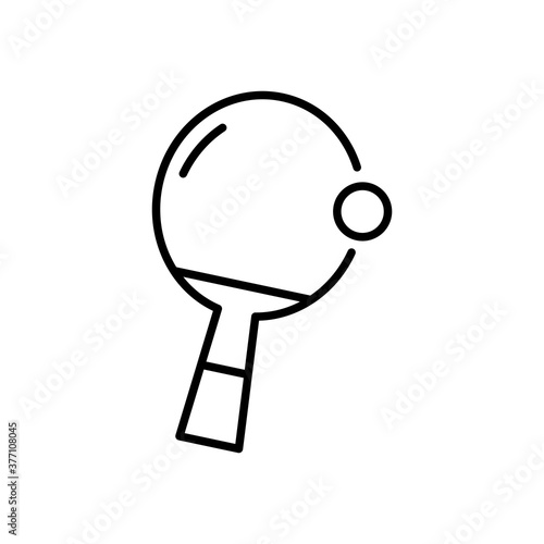 Ping, pong, table, tennis icon with outline style vector for your web design, logo, UI. illustration