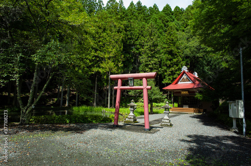 山梨県早川町にある北の池七面大明神