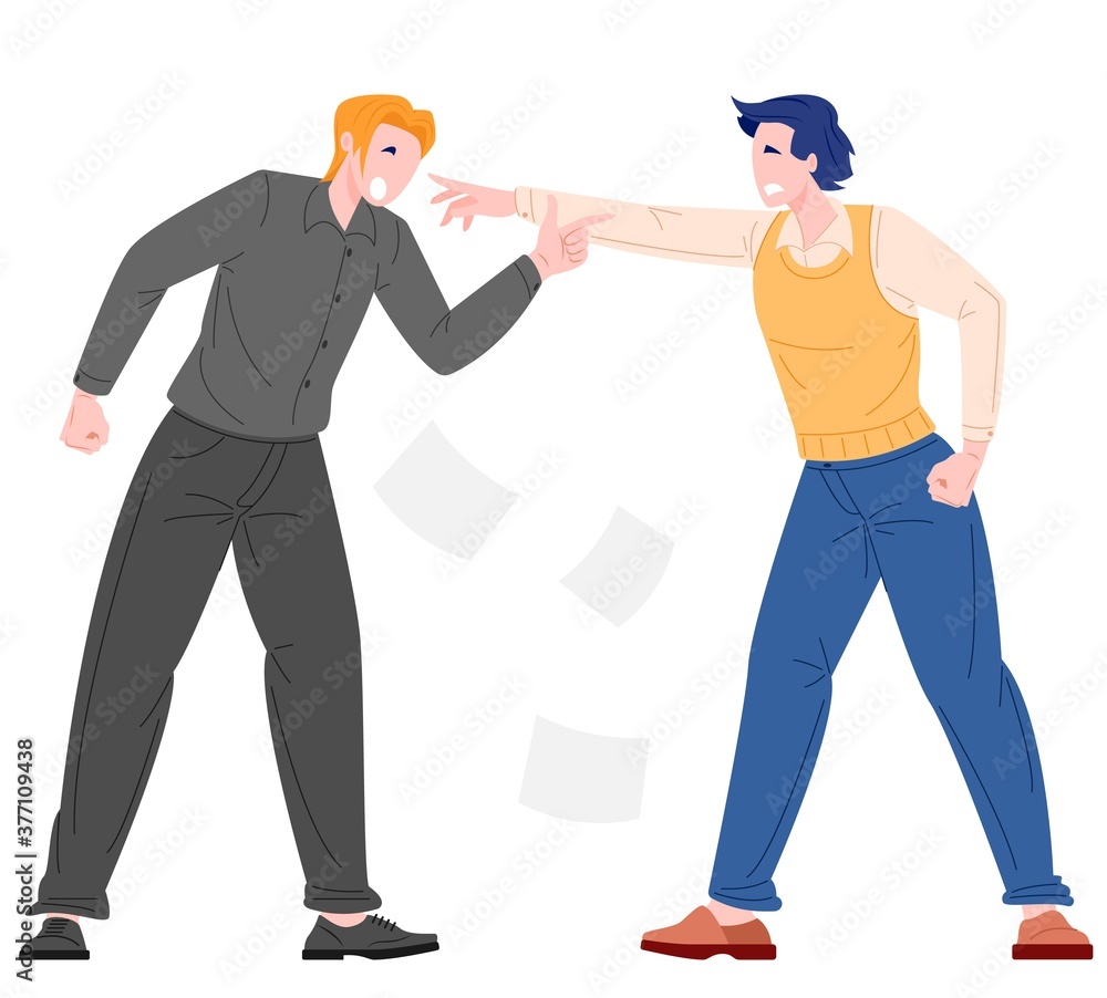 Social bullying concept between office workers Social bullying concept between office workers
