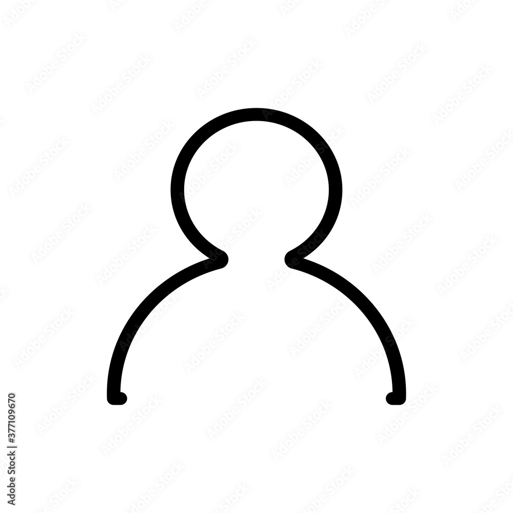 User, linear icon. One of a set of linear web icon User, linear icon. One of a set of linear web icon