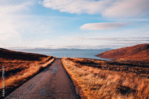 Country road, Applecross, Scottish highlands