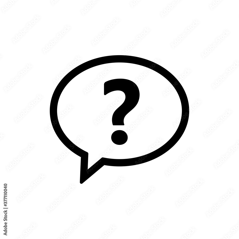 Chat, question icon. One of set web icon Chat, question icon. One of set web icon