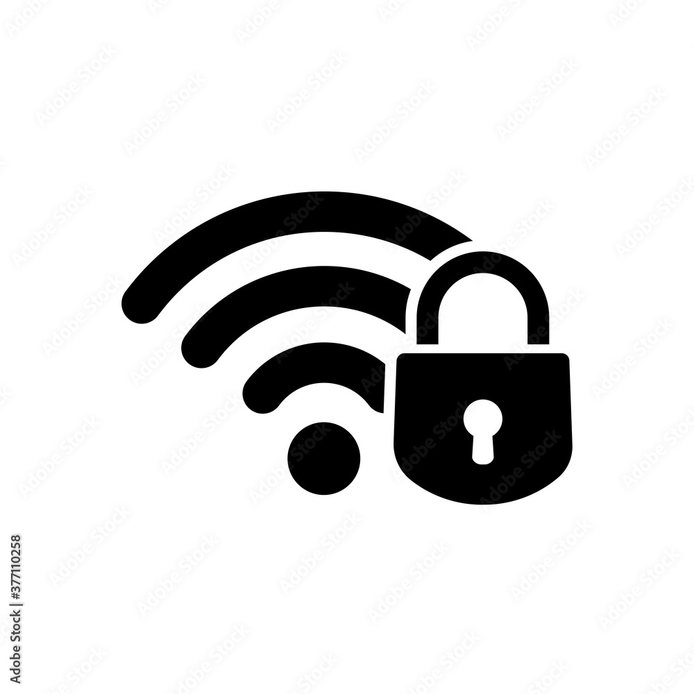 security wifi icon. One of set web icon security wifi icon. One of set web icon