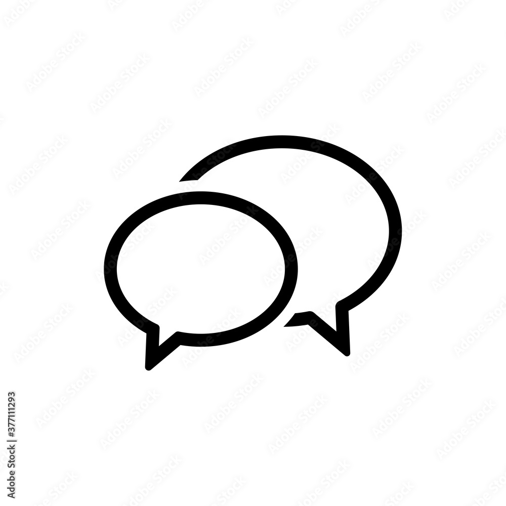Chat, linear icon. One of a set of linear web icon Chat, linear icon. One of a set of linear web icon