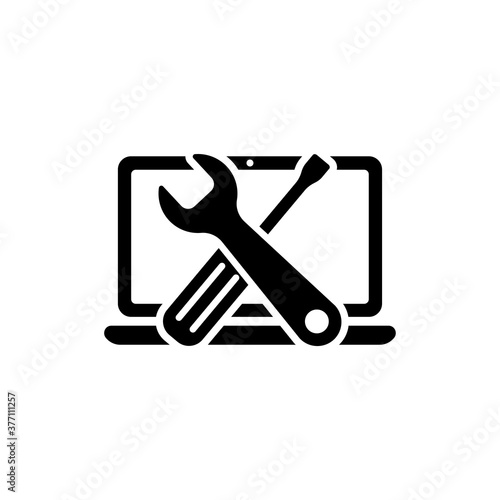 repair computer icon. One of set web icon