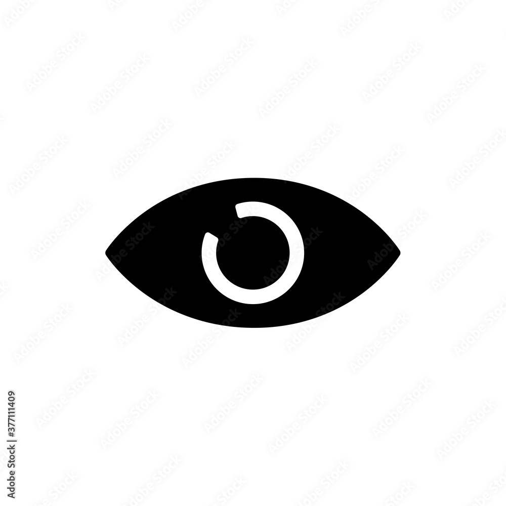 Eye icon. One of set web icons. Eye icon. One of set web icons.