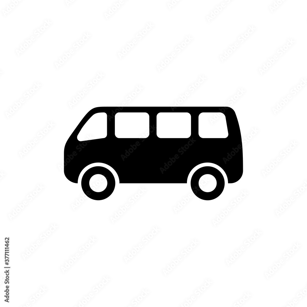 bus icon. One of set web icon