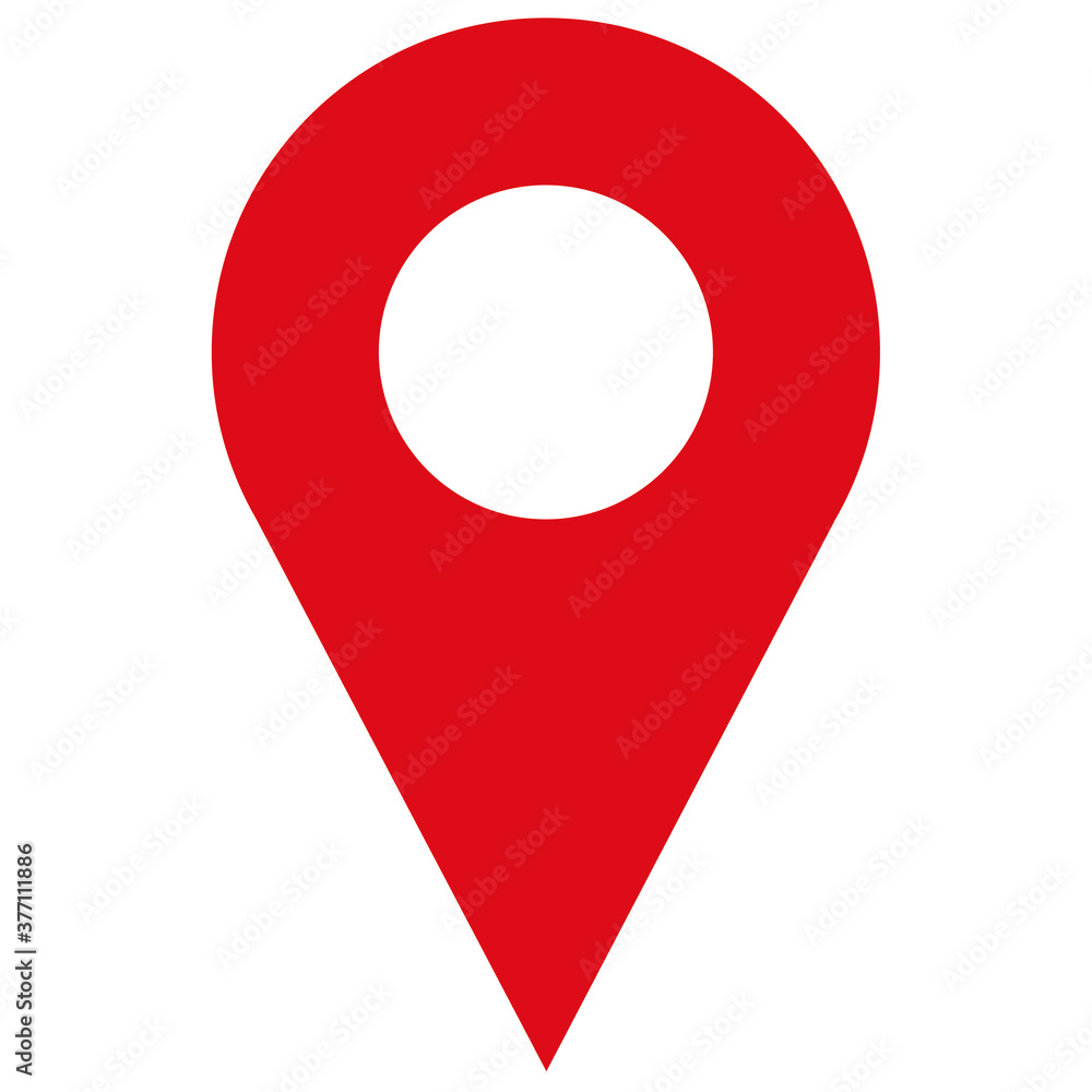 Red Map pin point icon isolated on white background. vector illustration. Red Map pin point icon isolated on white background. vector illustration.