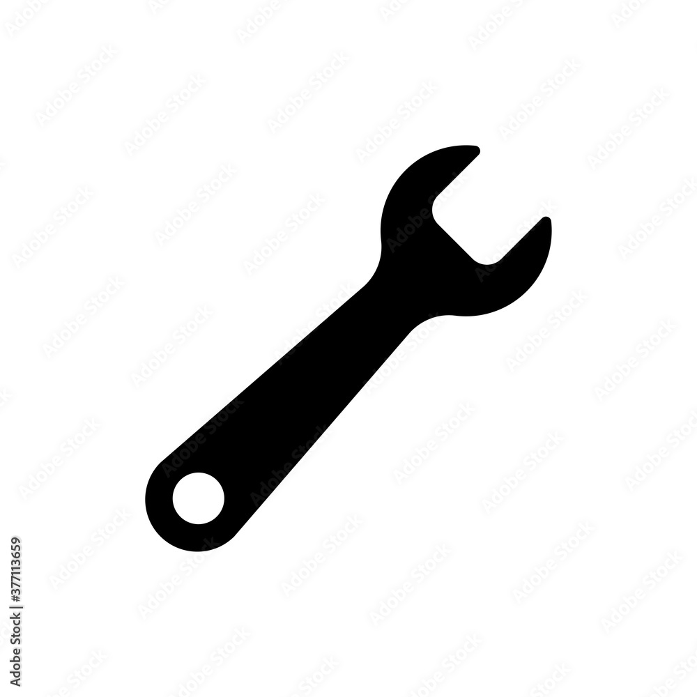 wrench icon. One of set web icon wrench icon. One of set web icon