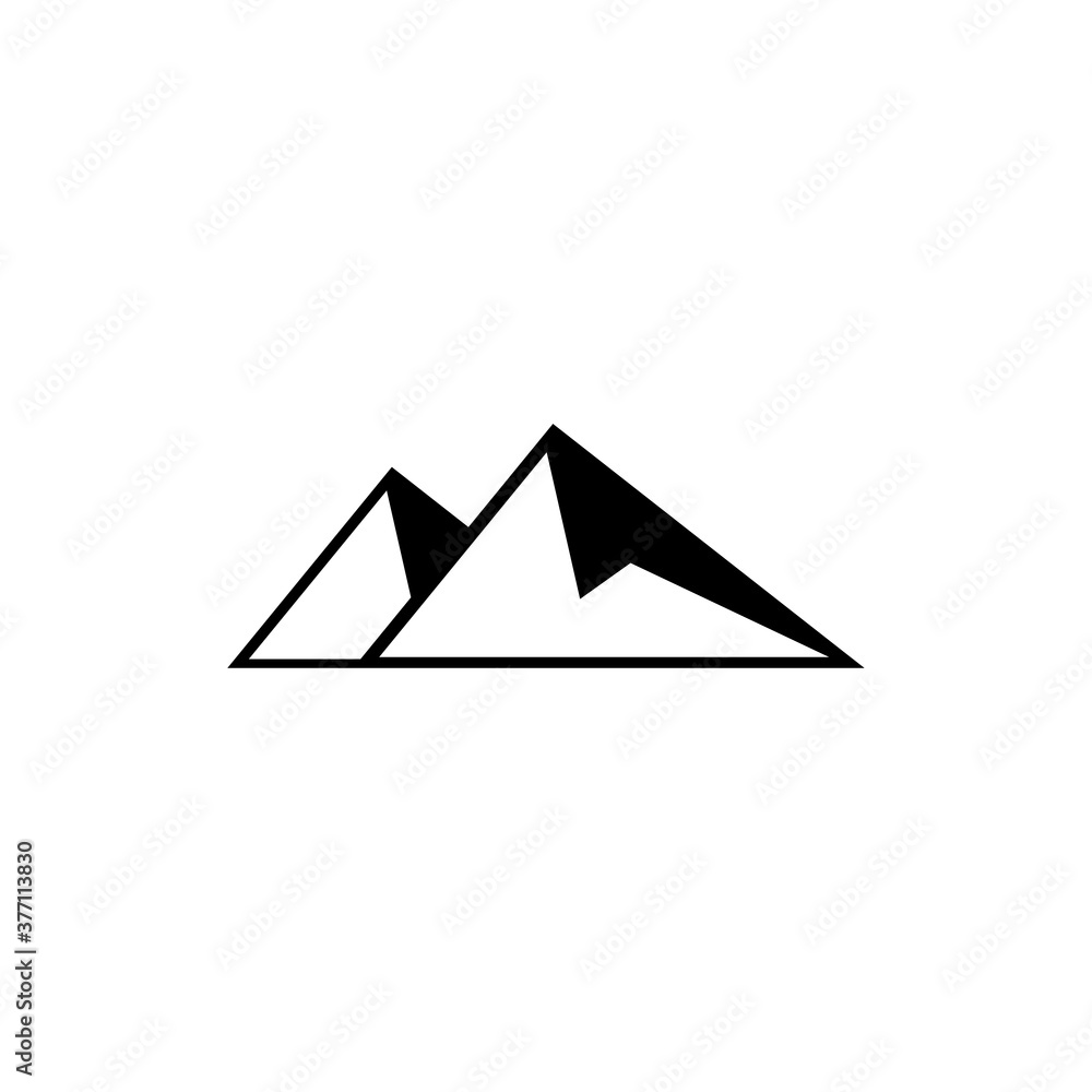 mountains icon. One of set web icons. mountains icon. One of set web icons.