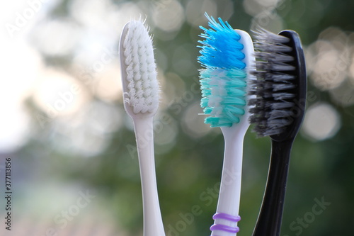 close up of toothbrush
