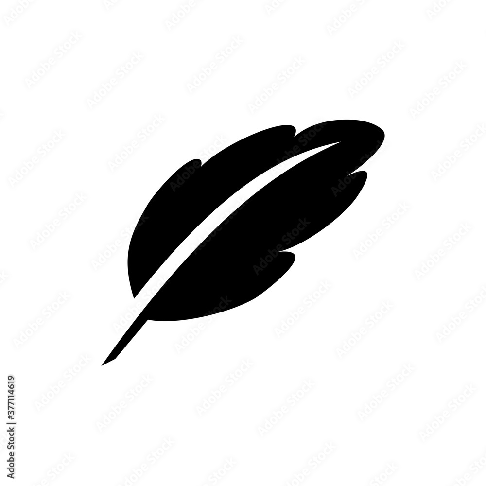 feather icon. One of set web icon feather icon. One of set web icon