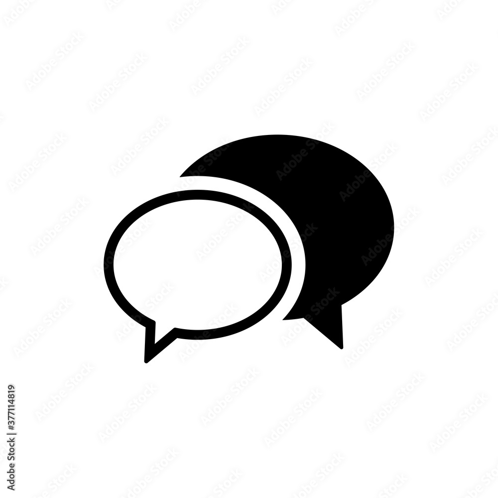 Chat icon. One of set web icon Chat icon. One of set web icon