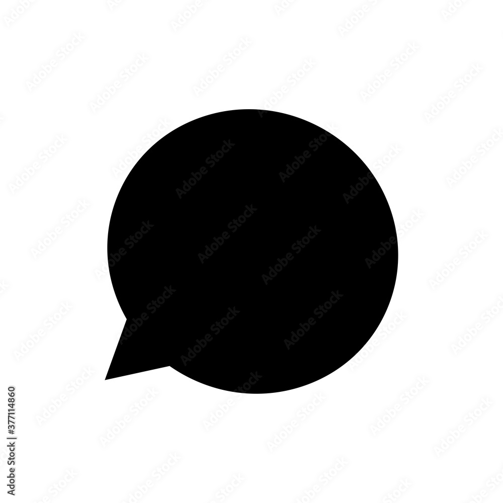 Speech bubble icon. One of set web icon Speech bubble icon. One of set web icon
