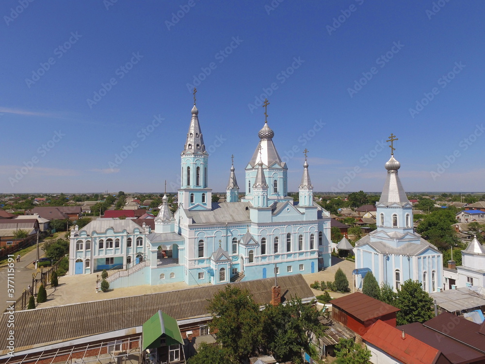 Church of the Intercession of the most Holy Theotokos in the village of Bryukhovetskaya, Krasnodar region, Russia