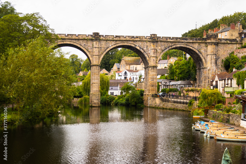 Popular tourist destination of Knaresborough, a picturesque village in Yorkshire.