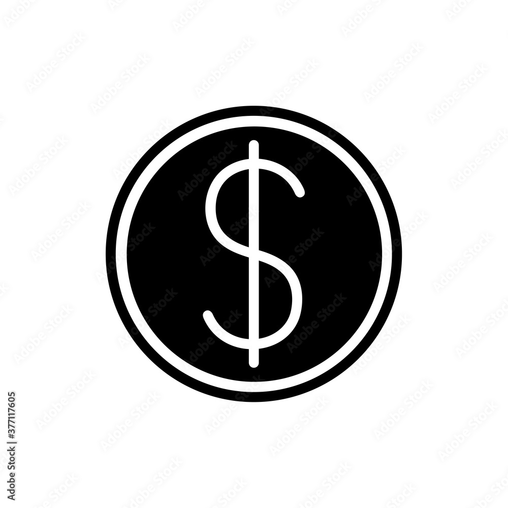 Dollar icon. One of set web icon Dollar icon. One of set web icon