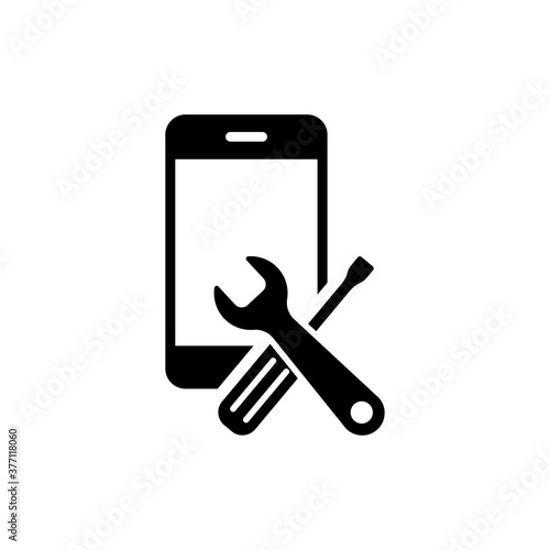 repair phone icon. One of set web icon