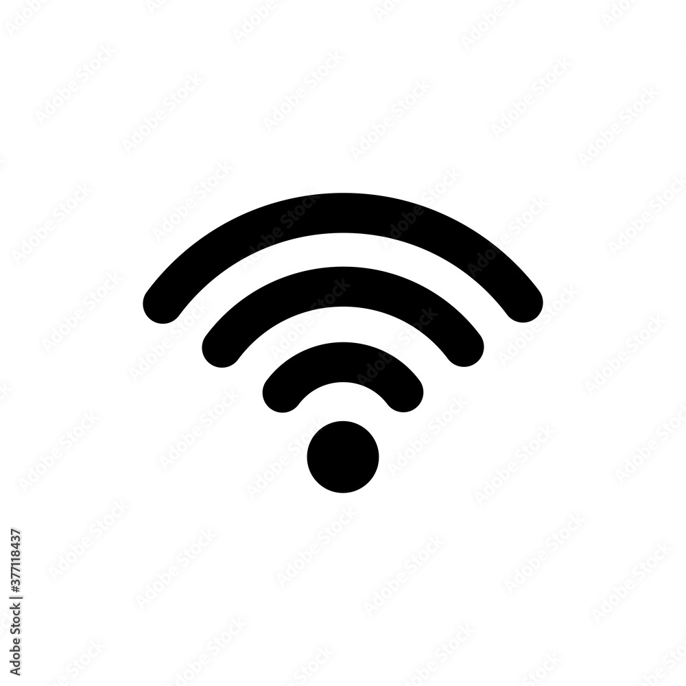 wifi, wi-fi icon. One of set web icon wifi, wi-fi icon. One of set web icon