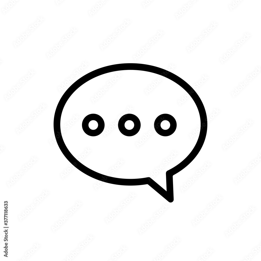 Chat, linear icon. One of a set of linear web icon Chat, linear icon. One of a set of linear web icon