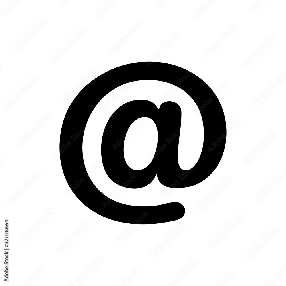 at mail icon. One of set web icons. at mail icon. One of set web icons.
