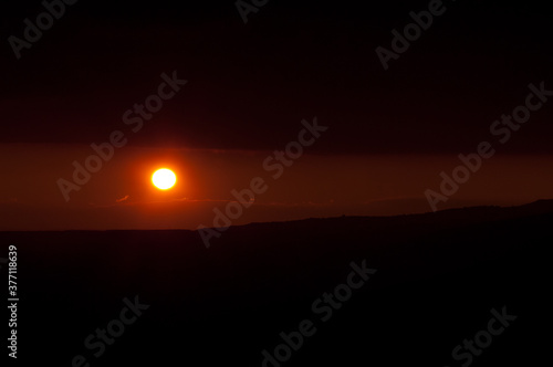 Wallpaper Mural Sunset in the Natural Park of the Mountains and Canyons of Guara. Huesca. Aragon. Spain. Torontodigital.ca