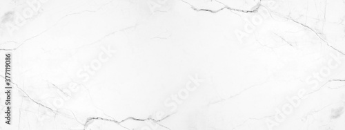 Marbled background banner panorama - High resolution white grey gray Carrara marble stone texture