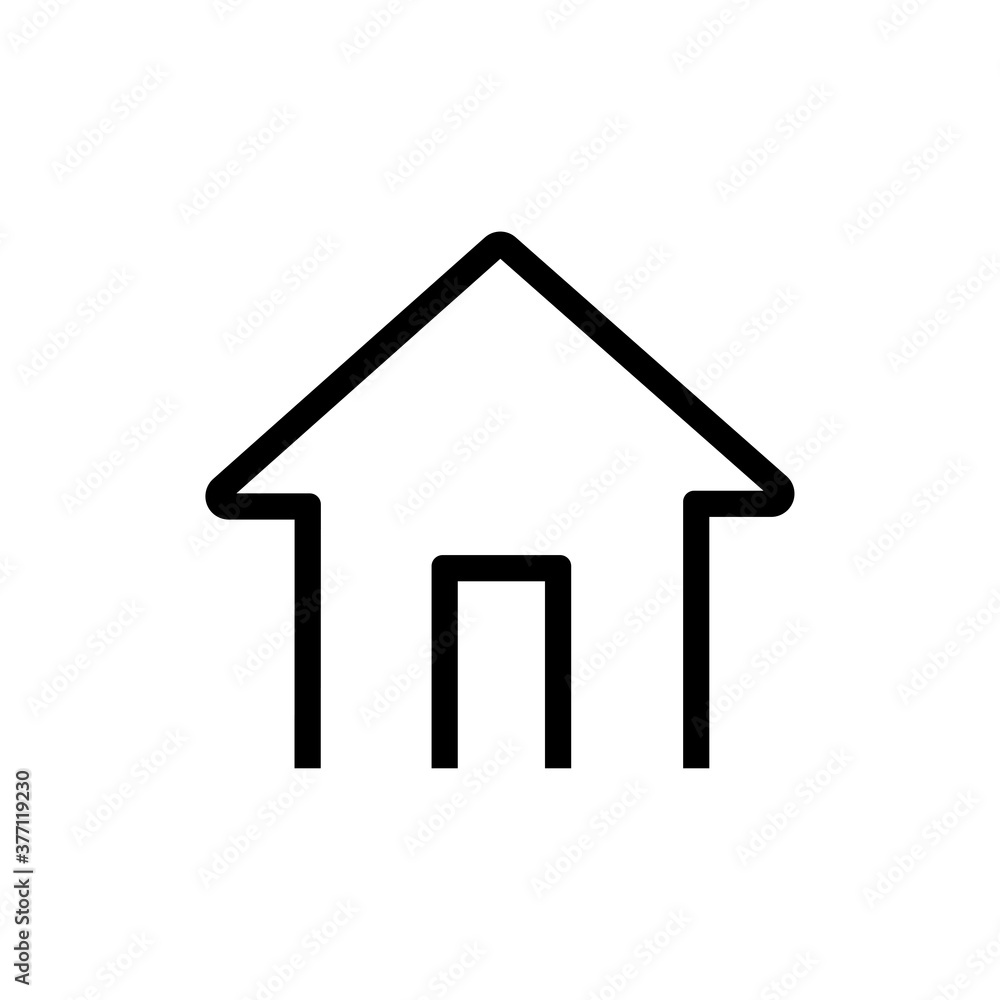 House, linear icon. One of a set of linear web icon House, linear icon. One of a set of linear web icon