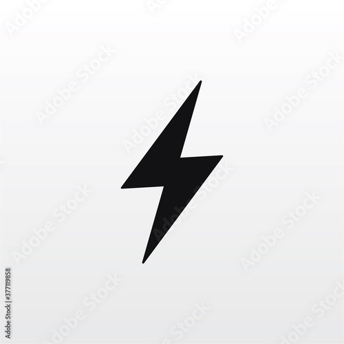 Flash icon vector . lightning sign