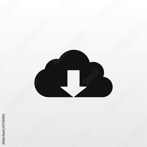 Download icon vector . Download Bubble sign