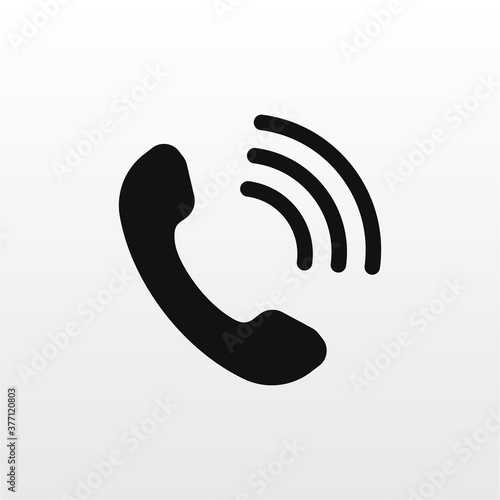 Phone icon vector . Call sign