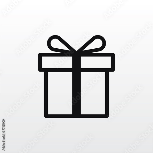 Gift box icon . present sign