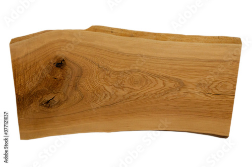 Exclusive home table, solid wood slab, wood texture background.