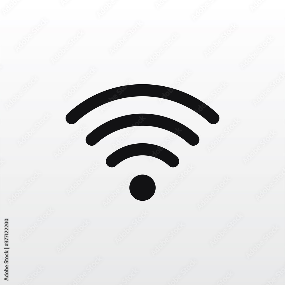 Wifi icon vector . Wireless sign Wifi icon vector . Wireless sign