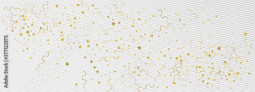 Golden Serpentine Falling Vector Panoramic 