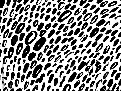 Vector hand drawn calligraphic brush stroke monochrome pattern. Black and white style design. Good for poster, fabric print, web page background, birthday card invitation, interior surface texture