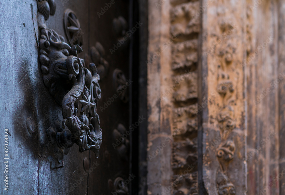 Details, Doors in Toledo city, Toledo, Castilla-La Mancha, Spain, Europe Details, Doors in Toledo city, Toledo, Castilla-La Mancha, Spain, Europe