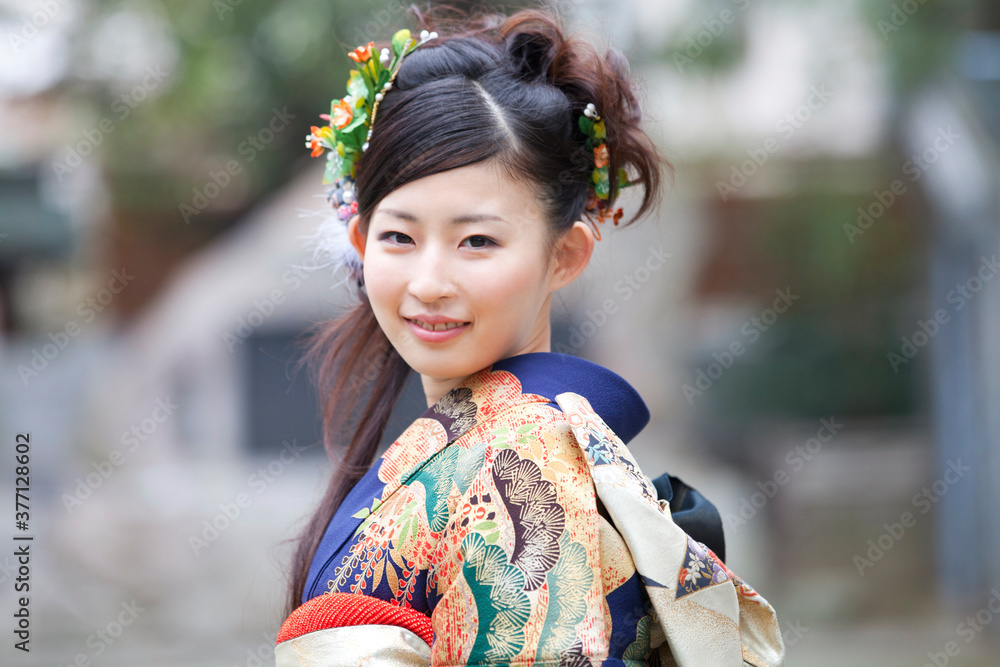 Fototapeta premium 振袖姿の女性