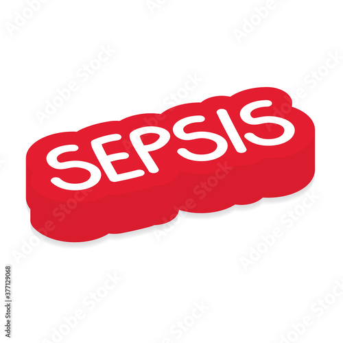 sepsis disease concept - vector illustration