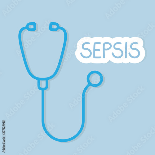 sepsis disease concept - vector illustration