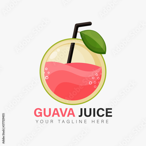 Guava juice logo design